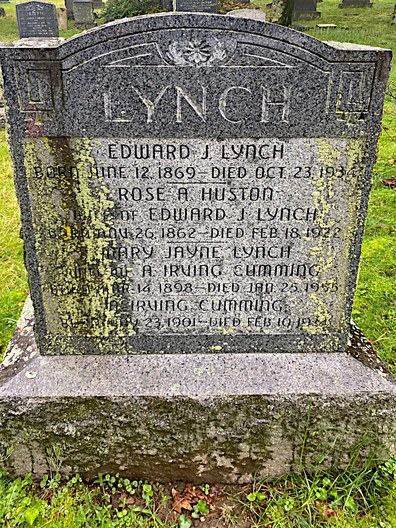 Lynch gravestone, Westchester