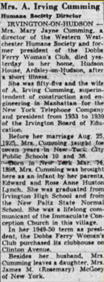 Cumming obituary
