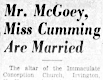 Rosemary Cumming wedding