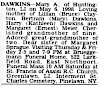 Mary Dawkins obituary