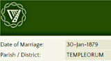 Marriage record